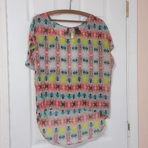 Womens Bisou Bisou Size M Blouse